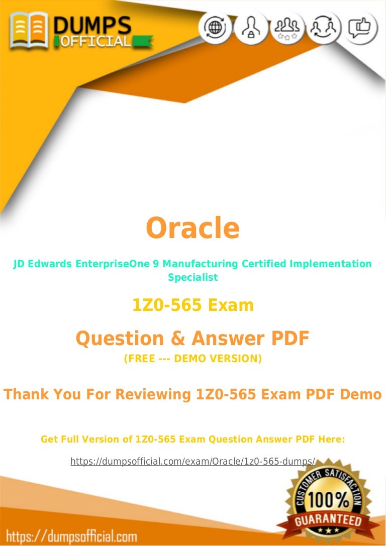 Oracle 1z0 565 Exam Questions Valid 1z0 565 Dumps 18
