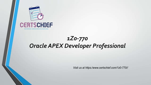 Latest 2023 1z0 770 Questions Answers PDF Guide pptx Latest 2023 1z0 770 Questions Answers PDF Guide pptx