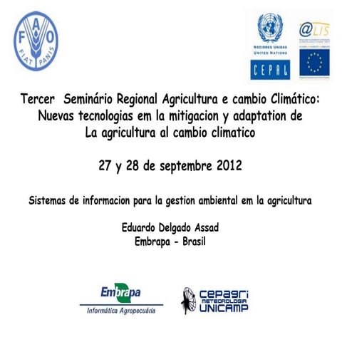 Sistemas de información para la gestión ambiental en la agricultura