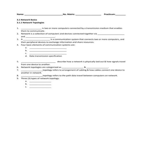 2.1.1 network topology