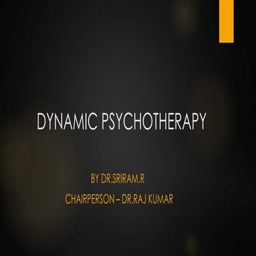psychodynamic psychotherapy