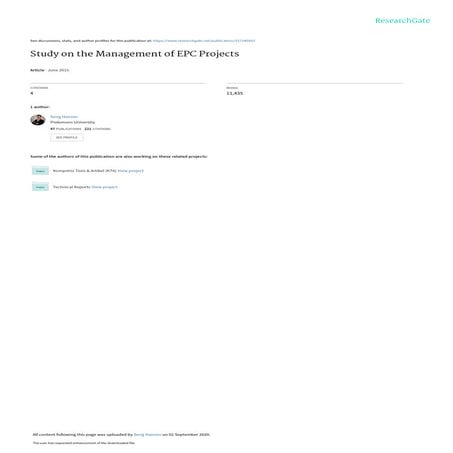 Engineering, procurement and construction (EPC) projects | PPTX