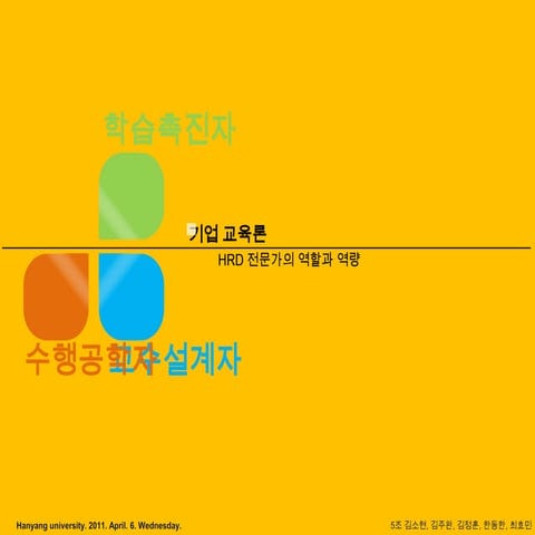 기업교육론 발표2