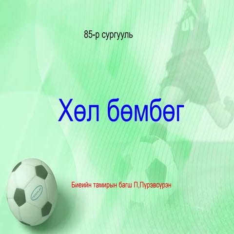 хөл бөмбөг2 пүүжээ