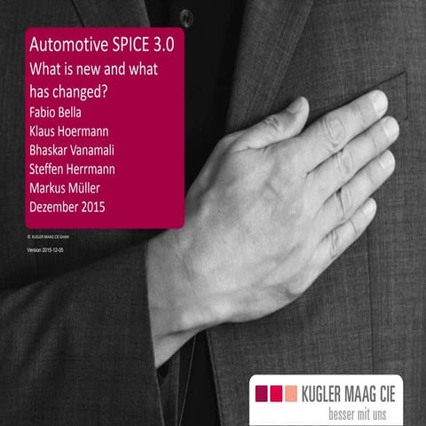Automotive SPICE® 3.0 - What is new and what has changed?