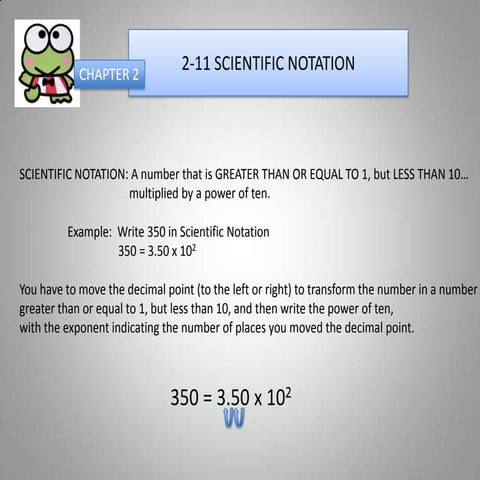 Scientific notation ppt