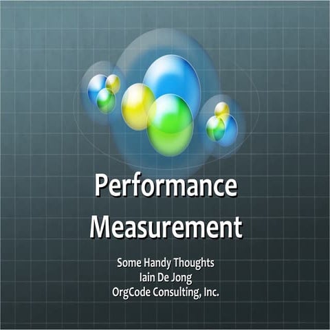 2.12 Creating a Yardstick: Developing a Performance Measurement System