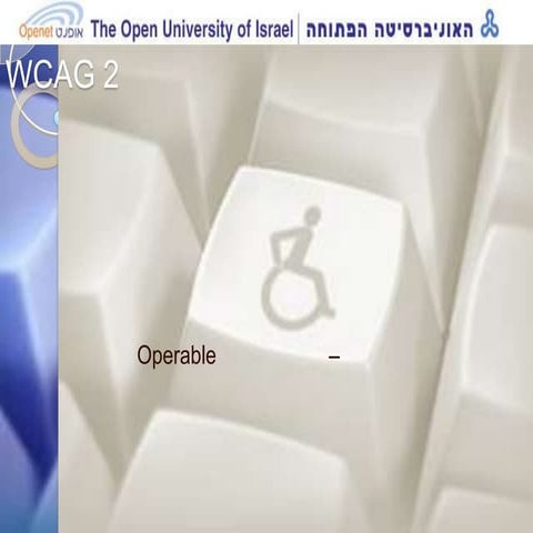 נגישות   עקרון - ניתן להפעלה 2