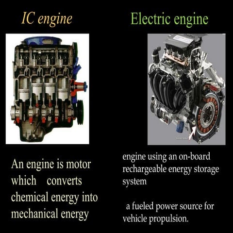 internal combustion engine vs electric engine