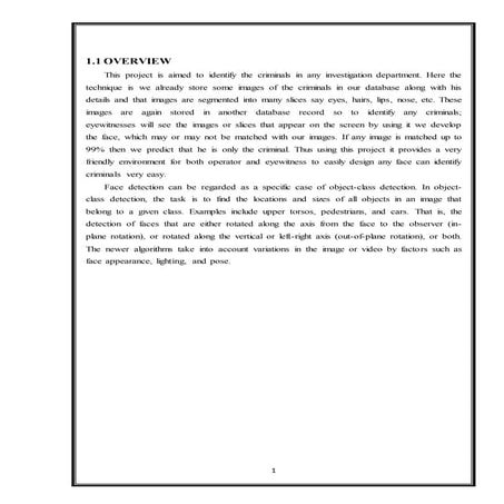 Human Face Identification