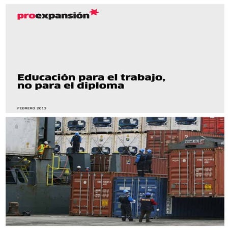 Educación para el trabajo 2013