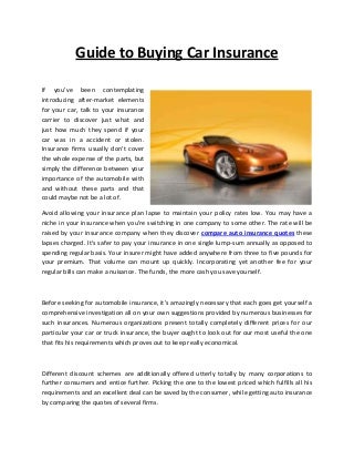compare car insurance rates