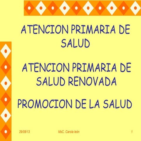 Atención Primaria de Salud Renovada