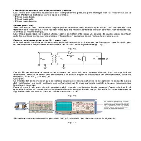 filtros paso bajo,alto y banda