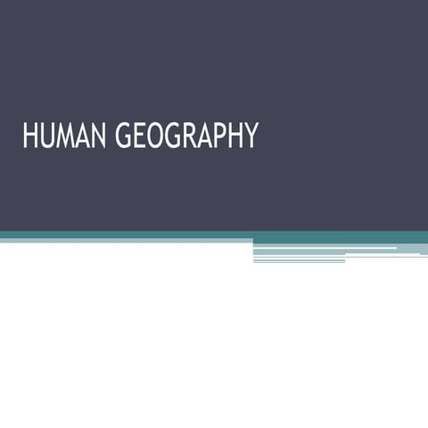 2. human geography