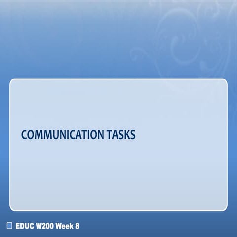 2. intro to communication tasks