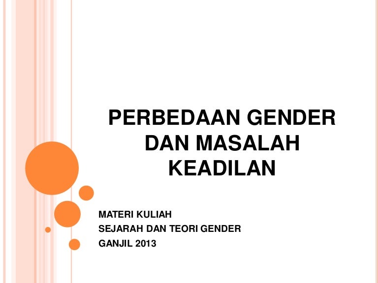 2 Perbedaan Gender