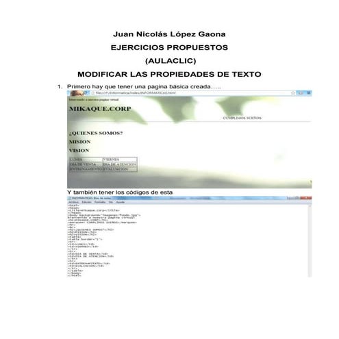 Practica 6 HTML - Frames y frameset | PDF