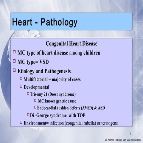 2. heart pathology; congenital disorders