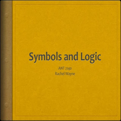 Symbols and Logic