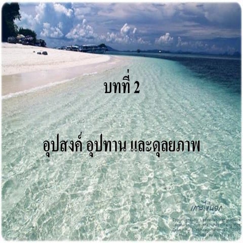 บทที่ 2 อุปสงค์ อุปทานและดุลยภาพ