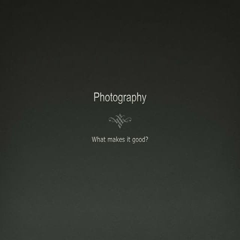 Photography presentation