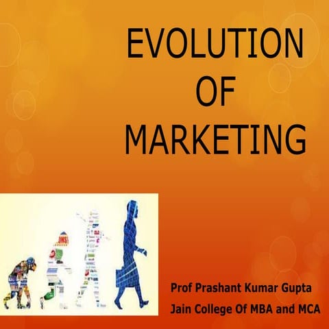Evolution Of Marketing