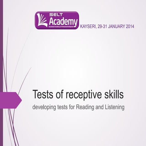 2.3 tests of receptive skills: workshop CTS-Academic