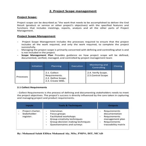 2. project scope management