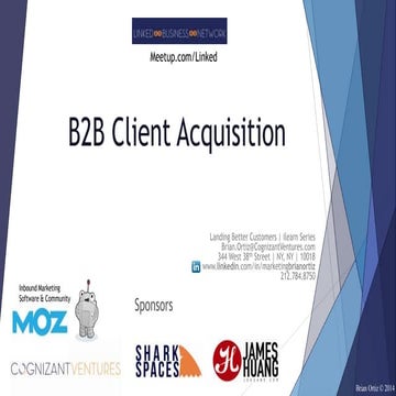 B2B Client Acquisition For Marketing Agencies and Software Companies
