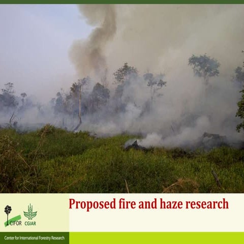 Proposed fire and haze research