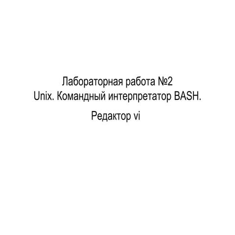 лабораторная работа №2