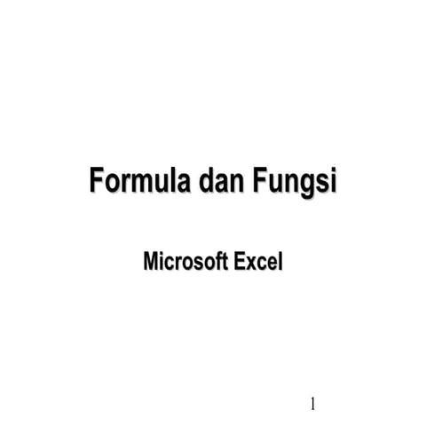 Modul microsoft excel 2013 | PDF