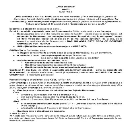 2. prin credinta enoh