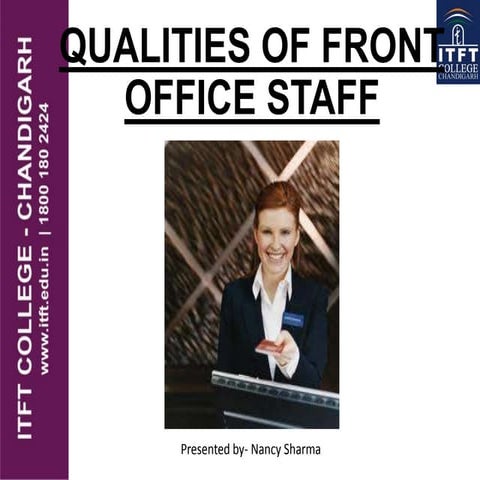 ITFT-Qualities of Front Office staff
