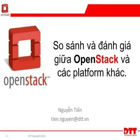 So sánh và đánh giá giữa OpenStack và các platform khác