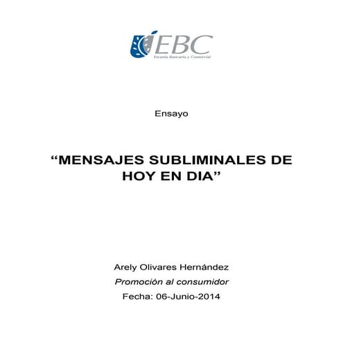 2. ensayo mensajes subliminales