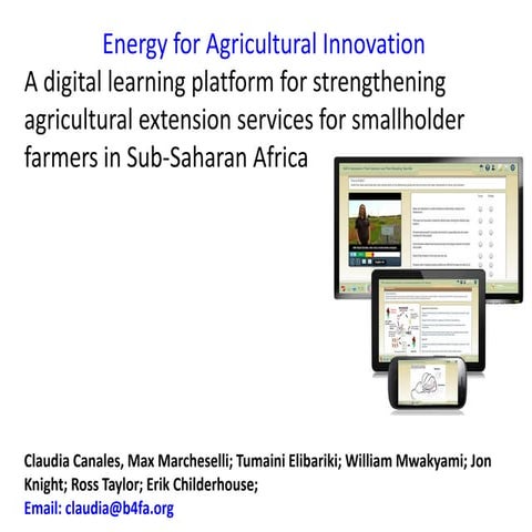 Arusha | Jun-14 | Energy for Agricultural Innovation