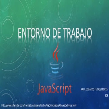 ENTORNO DE TRABAJO BASE DE DATOS EN WEB