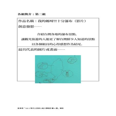 作品簡介 2 "我的媽阿！十個瀑布 (影片)"