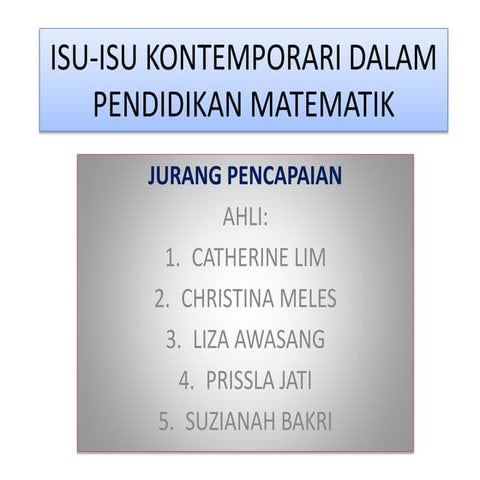2.  Jurang Pendidikan
