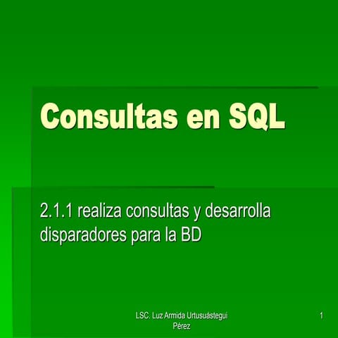 2.1.1 consultas en sql