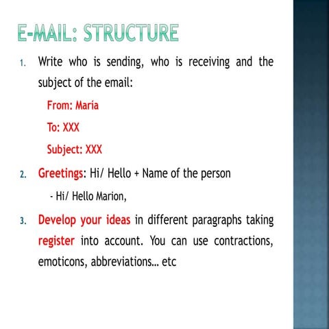 How to write an informal email
