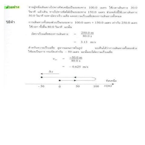 2.แบบฝึกหัดการเคลื่อนที่แนวตรง