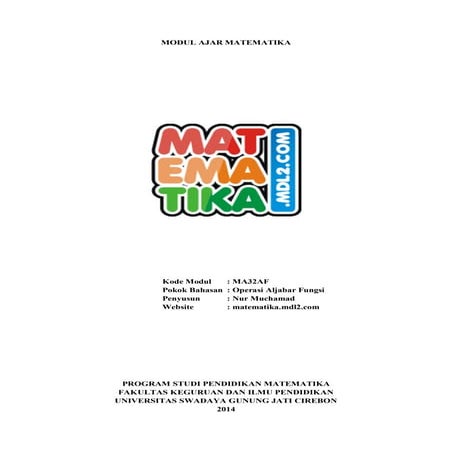 2. operasi aljabar fungsi