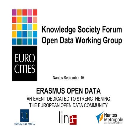 Eurocities, a european open data network 