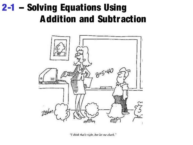 Simple Equations I