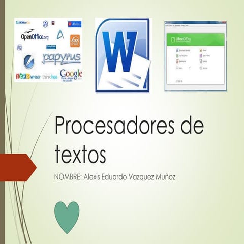 2.  procesadores de textos