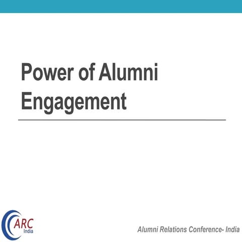 Power of Alumni Engagement- Colleges