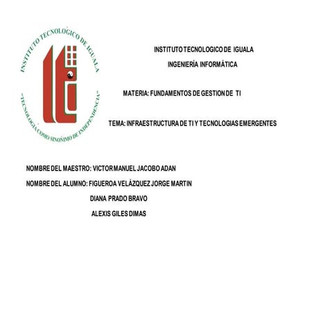 2.1. infraestructura de ti y tecnologías